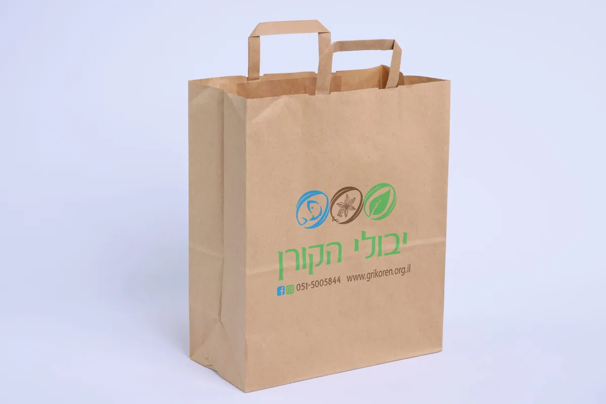 שקיות נייר עם ידית שטוחה 3